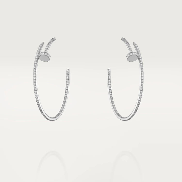 [⭐⭐JeweliWhal]JUSTE EARRINGS フルダイヤモンド 1.8mm