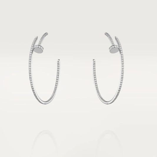 [⭐⭐JeweliWhal]JUSTE EARRINGS FULL DIAMONDS 1.8MM