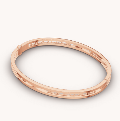 [⭐⭐JeweliWhal]ZERO 1 SPIRAL LOGO PINK GOLD BRACELET