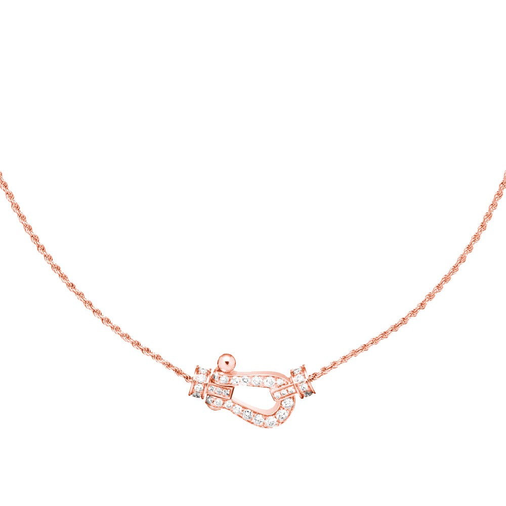 [⭐⭐JeweliWhal]FORCE 10 PINK GOLD DIAMOND NECKLACE