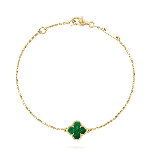 [⭐⭐JeweliWhal]CLOVER BRACELET MALACHITE 1 MOTIF