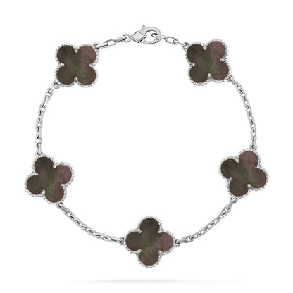 [⭐⭐JeweliWhal] CLOVER 5 MOTIF GRAY MOP BRACELET COLLECTION