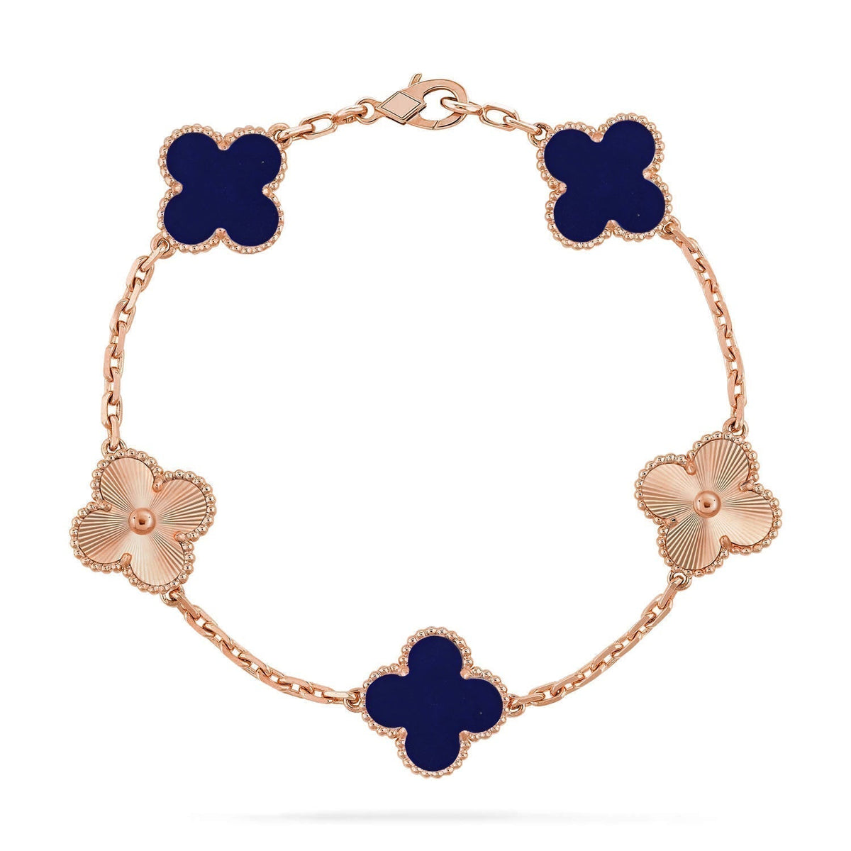 [⭐⭐JeweliWhal]CLOVER 5 MOTIF LAPIS LAZULI BRACELET COLLECTION