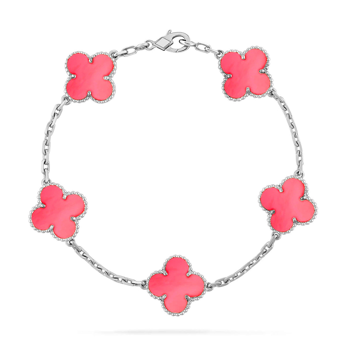 [⭐⭐JeweliWhal] CLOVER 5 MOTIFS  PINK MOP BRACELET COLLECTION