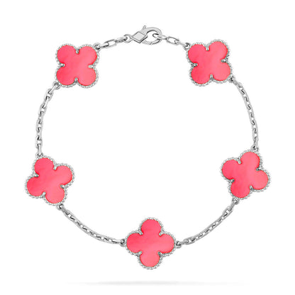 [⭐⭐JeweliWhal] CLOVER 5 MOTIFS  PINK MOP BRACELET COLLECTION
