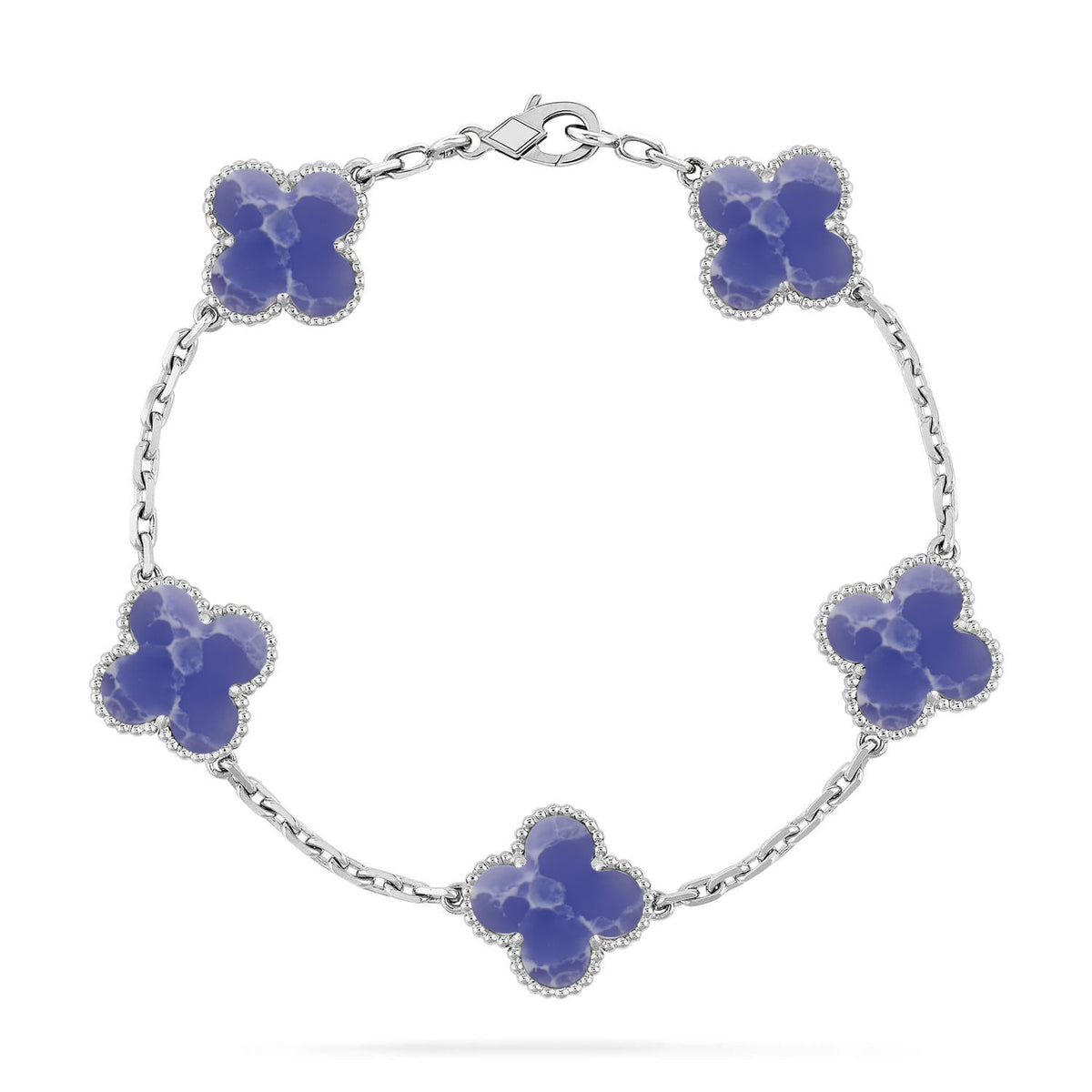 [⭐⭐JeweliWhal]CLOVER 5 MOTIF BLUE VEINS BRACELET COLLECTION