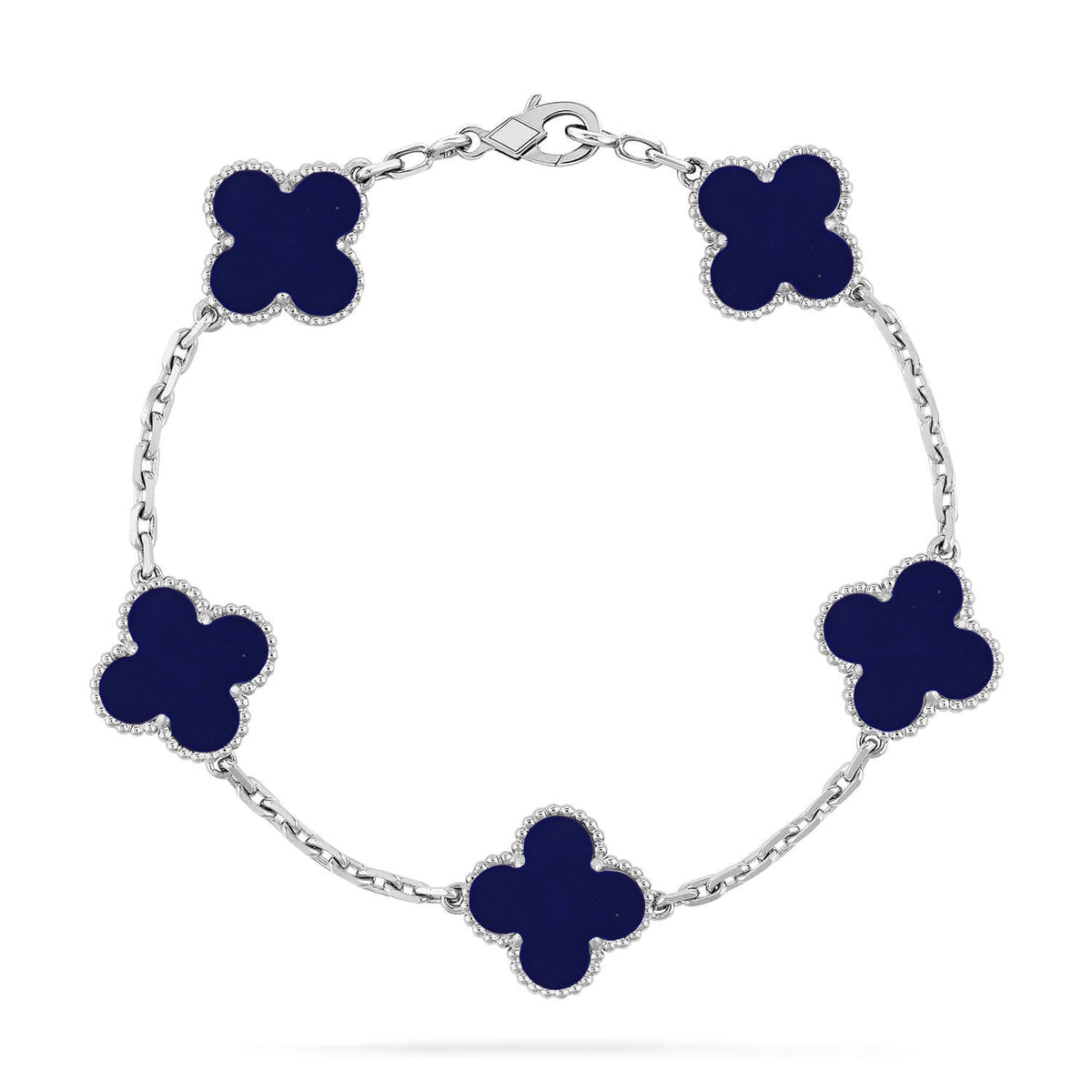 [⭐⭐JeweliWhal]CLOVER 5 MOTIF LAPIS LAZULI BRACELET COLLECTION