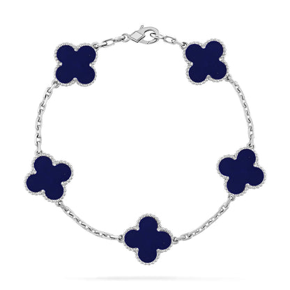 [⭐⭐JeweliWhal]CLOVER 5 MOTIF LAPIS LAZULI BRACELET COLLECTION