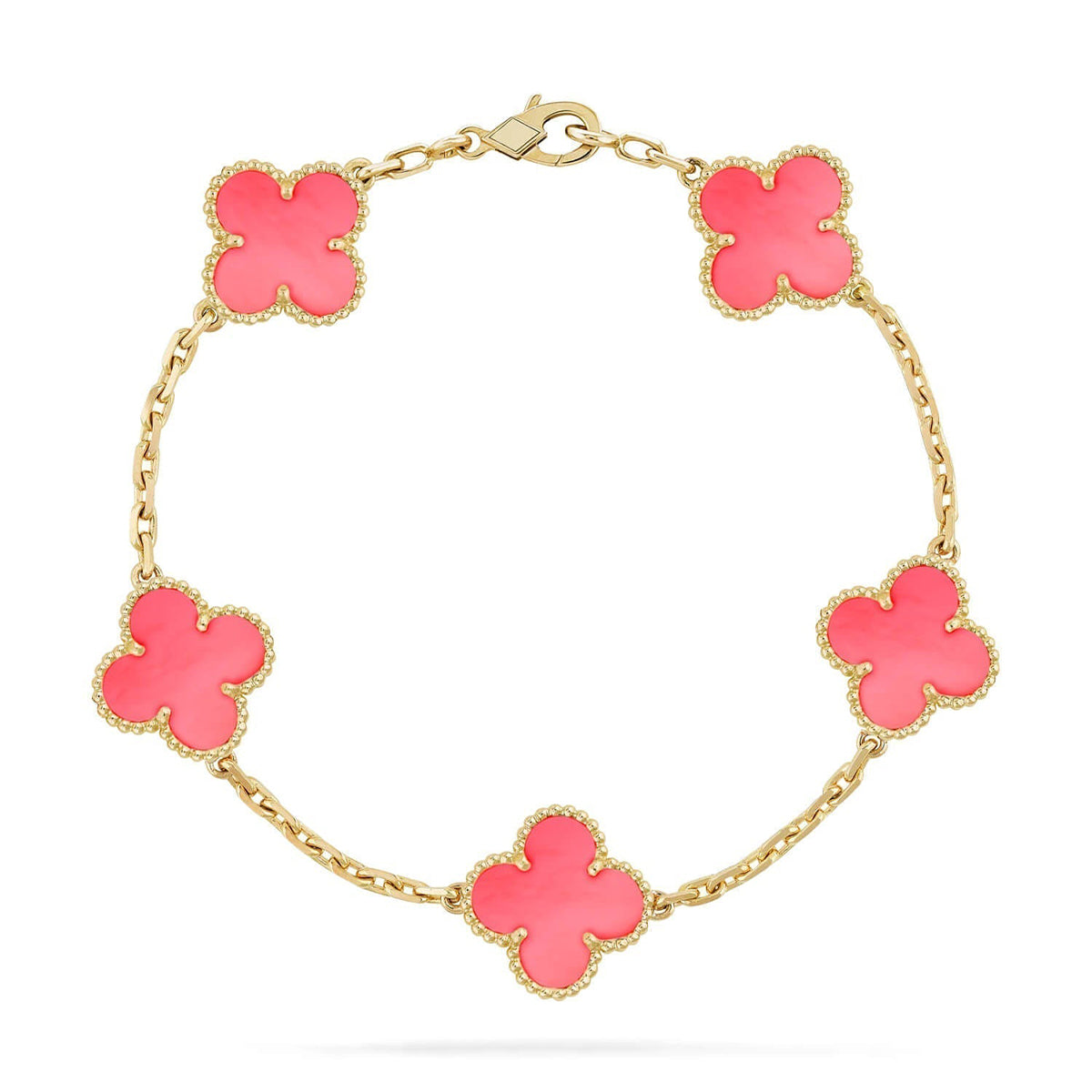 [⭐⭐JeweliWhal] CLOVER 5 MOTIFS  PINK MOP BRACELET COLLECTION