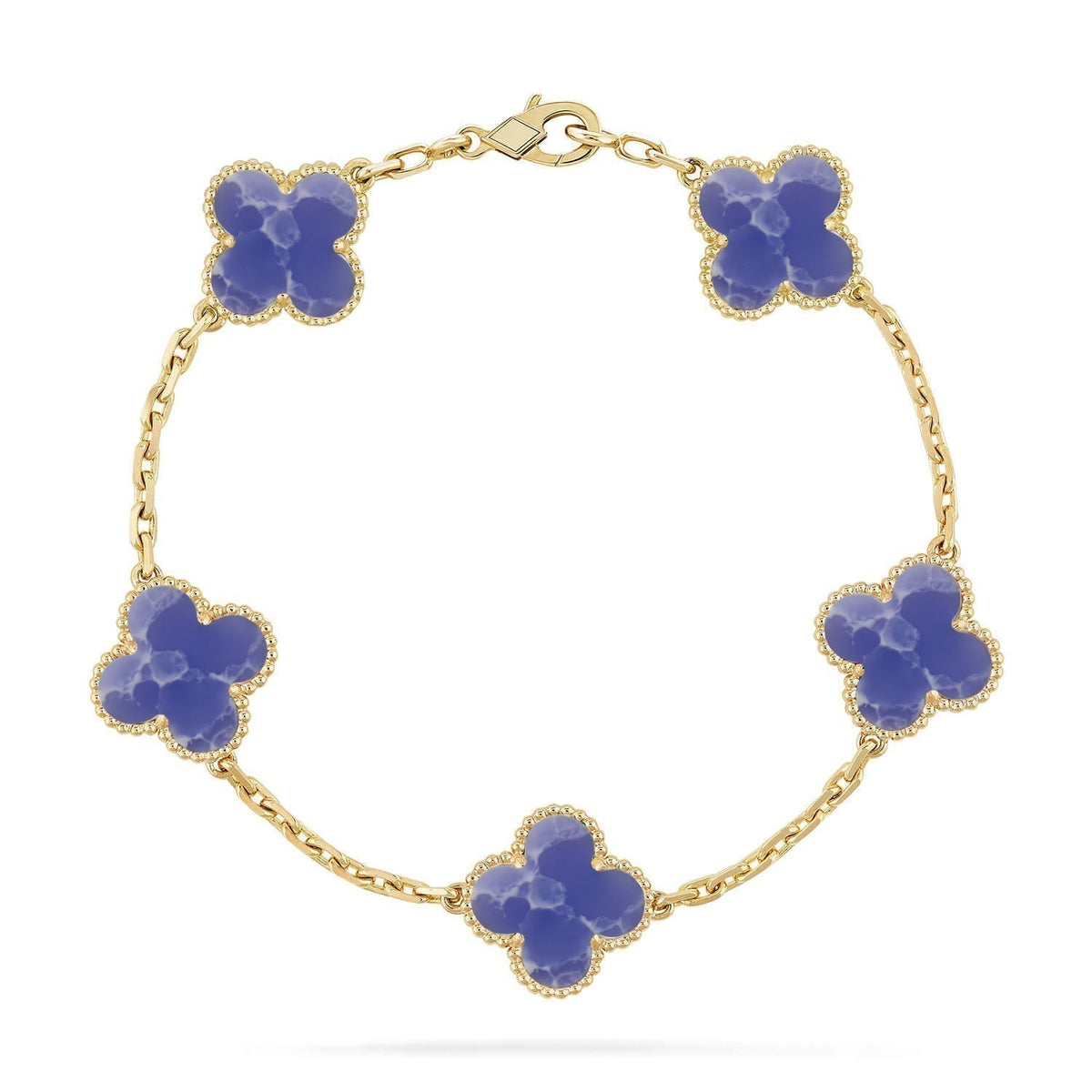 [⭐⭐JeweliWhal]CLOVER 5 MOTIF BLUE VEINS BRACELET COLLECTION