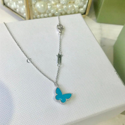 [⭐⭐JeweliWhal]BUTTERFLY TURQUOISE BUTTERFLY BRACELET SILVER