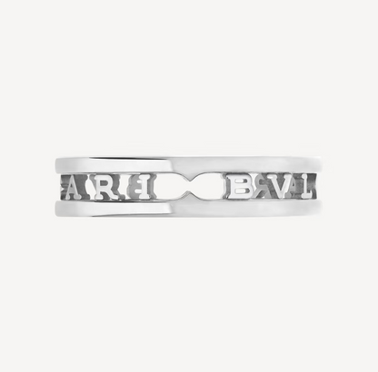 [⭐⭐JeweliWhal]ZERO 1 ONE-BAND WITH OPENWORK LOGO SPIRAL RING
