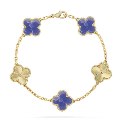 [⭐⭐JeweliWhal]CLOVER 5 MOTIF BLUE VEINS BRACELET COLLECTION
