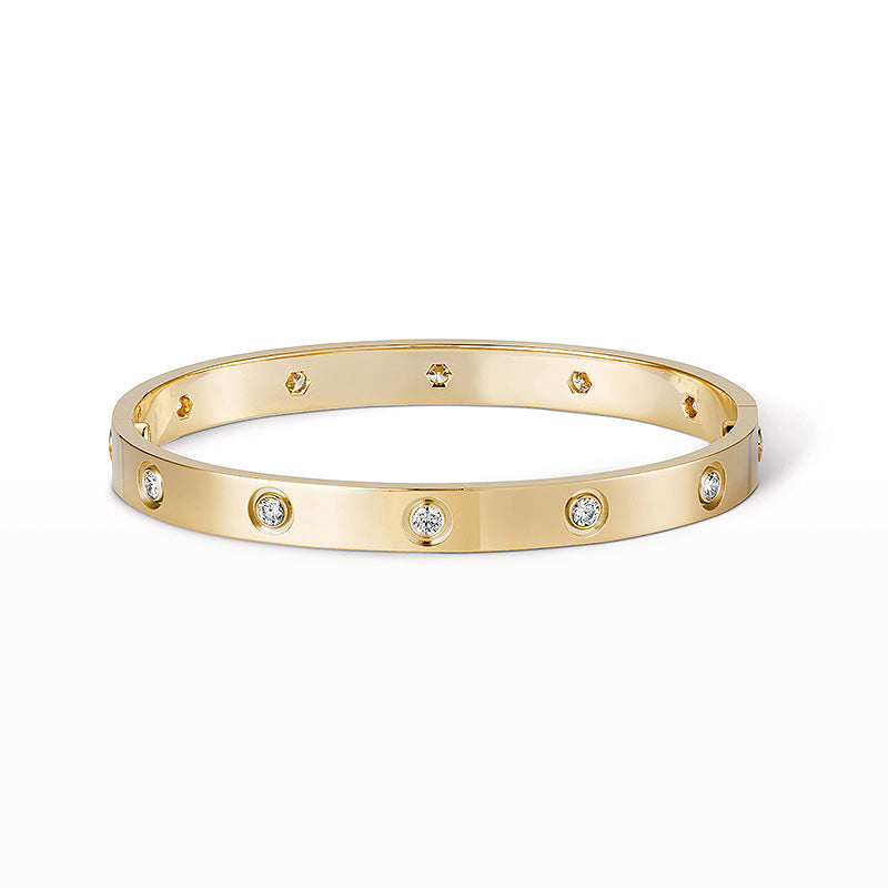 [⭐⭐JeweliWhal]LOVE BRACELET 6.1MM 10 DIAMONDS