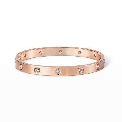 [⭐⭐JeweliWhal]LOVE BRACELET 6.1MM 10 DIAMONDS