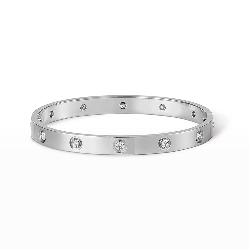 [⭐⭐JeweliWhal]LOVE BRACELET 6.1MM 10 DIAMONDS