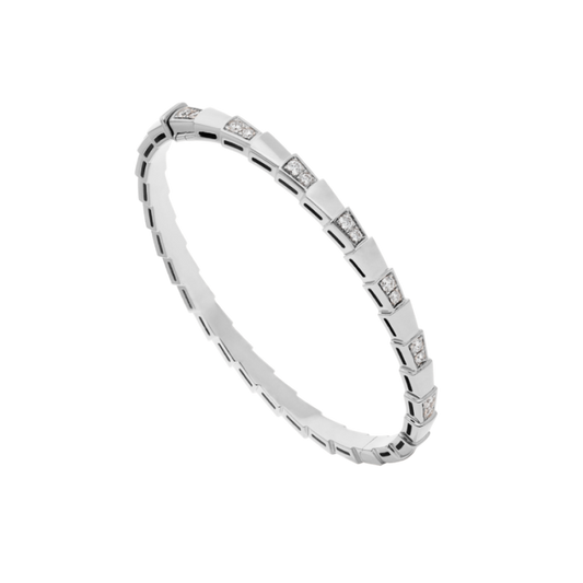 [⭐⭐JeweliWhal]SERPENTI BRACELET SILVER DIAMOND