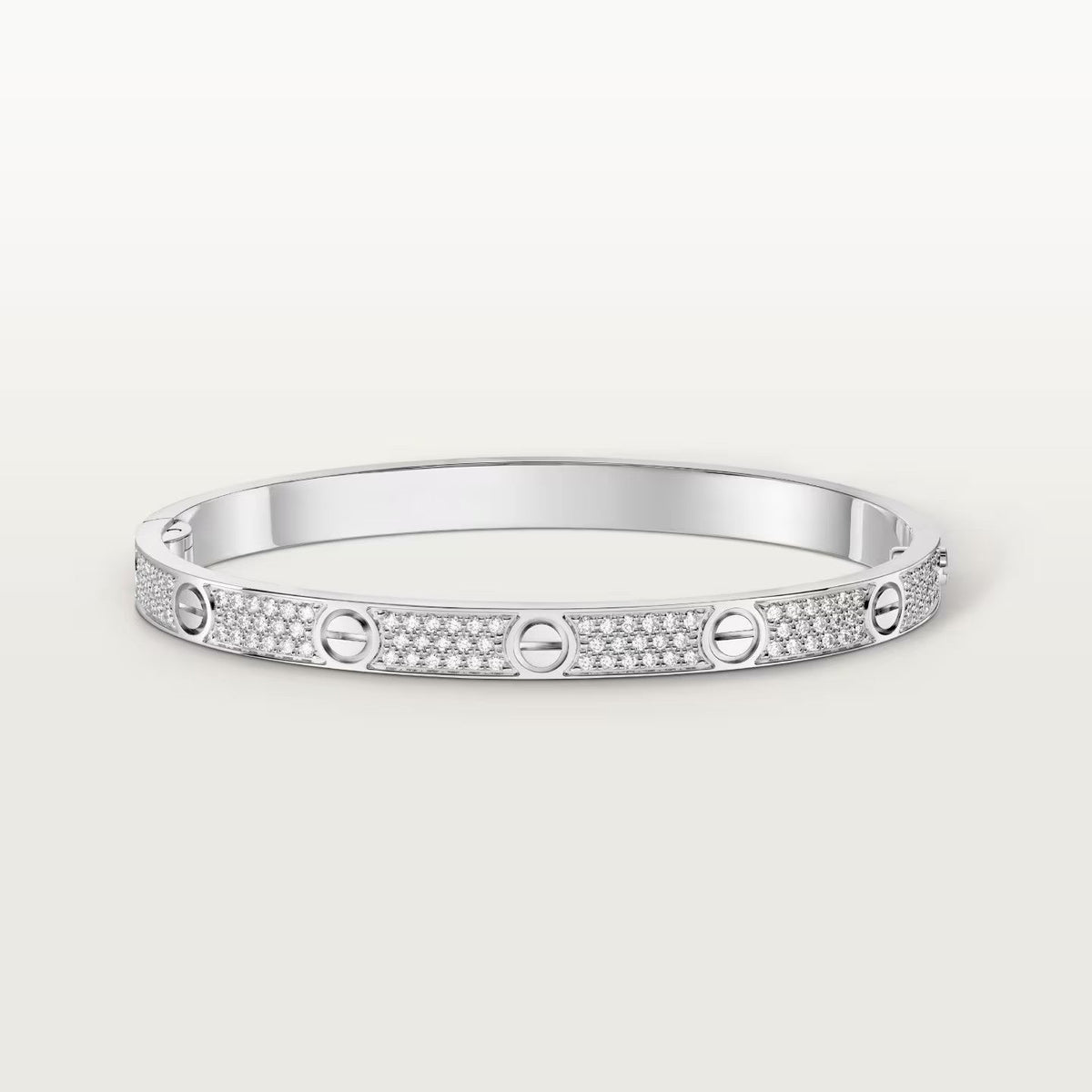 [⭐⭐JeweliWhal]LOVEブレスレット 4.8MM ダイヤモンドパヴェ
