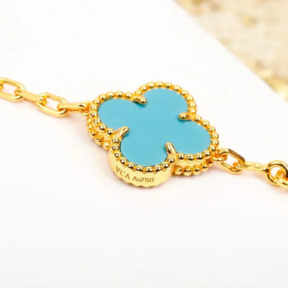 [⭐⭐JeweliWhal] CLOVER 5 MOTIF TURQUOISE BRACELET COLLECTION