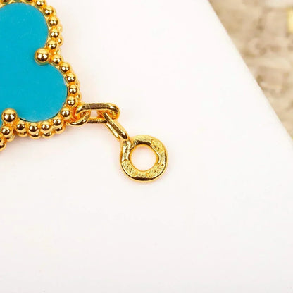 [⭐⭐JeweliWhal] CLOVER 5 MOTIF TURQUOISE BRACELET COLLECTION