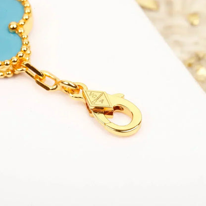 [⭐⭐JeweliWhal] CLOVER 5 MOTIF TURQUOISE BRACELET COLLECTION