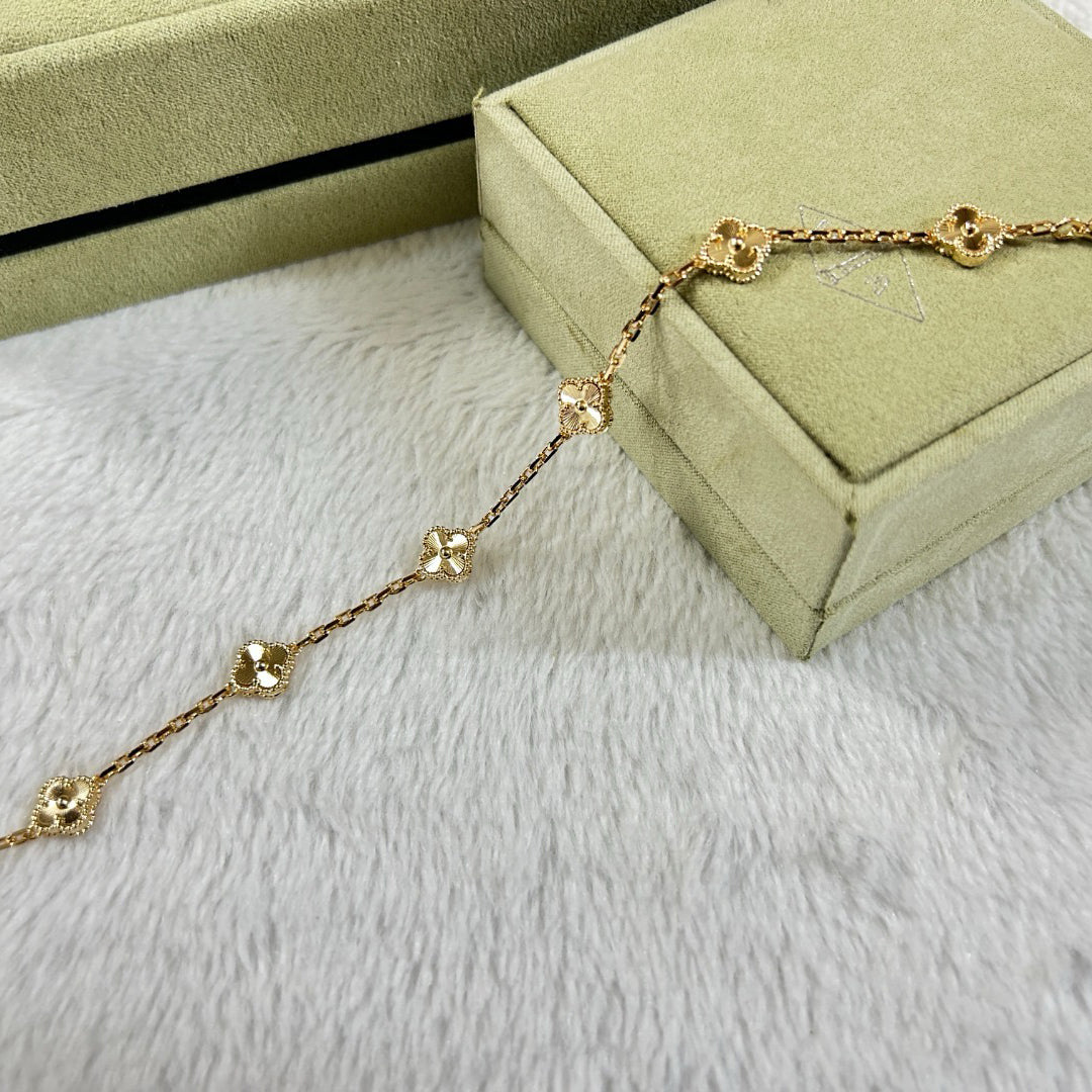 [⭐⭐JeweliWhal]CLOVER 6 MOTIF DIAMOND BRACELET