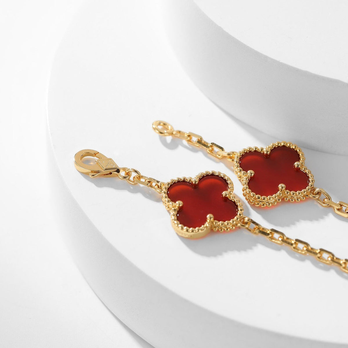{
  "⭐⭐JeweliWhal]CLOVER 10 MOTIFS CARNELIAN NECKLACE": "⭐⭐JeweliWhal]クローバー 10モチーフ カーネリアン ネックレス"
}