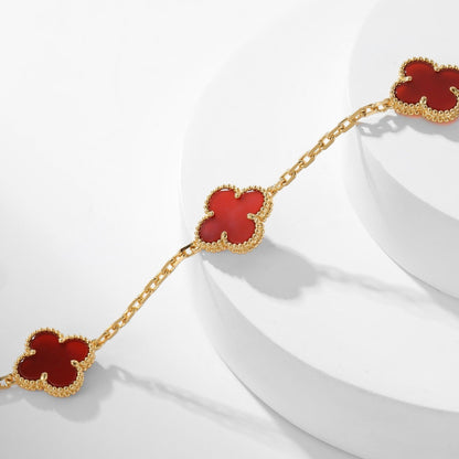 {
  "⭐⭐JeweliWhal]CLOVER 10 MOTIFS CARNELIAN NECKLACE": "⭐⭐JeweliWhal]クローバー 10モチーフ カーネリアン ネックレス"
}