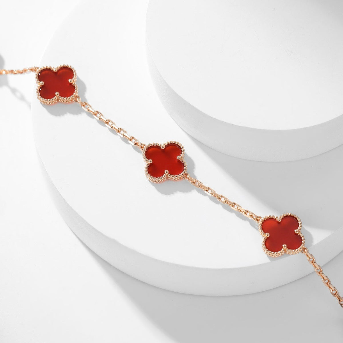 {
  "⭐⭐JeweliWhal]CLOVER 10 MOTIFS CARNELIAN NECKLACE": "⭐⭐JeweliWhal]クローバー 10モチーフ カーネリアン ネックレス"
}