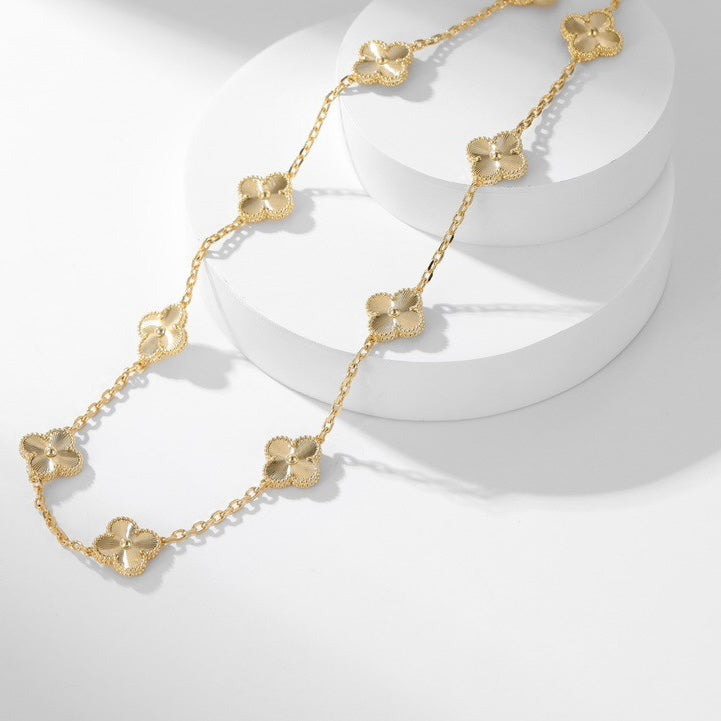 [⭐⭐JeweliWhal]CLOVER 10 MOTIFS LASER NECKLACE