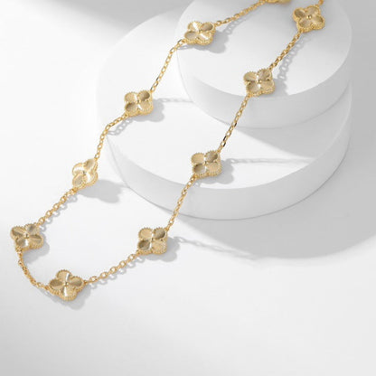 [⭐⭐JeweliWhal]CLOVER 10 MOTIFS LASER NECKLACE