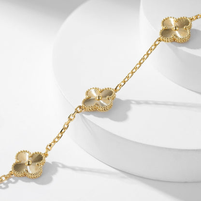 [⭐⭐JeweliWhal]CLOVER 10 MOTIFS LASER NECKLACE