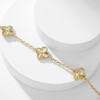 [⭐⭐JeweliWhal]CLOVER 10 MOTIFS LASER NECKLACE