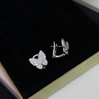 [⭐⭐JeweliWhal]バタフライ・オールダイヤモンド・ピアス