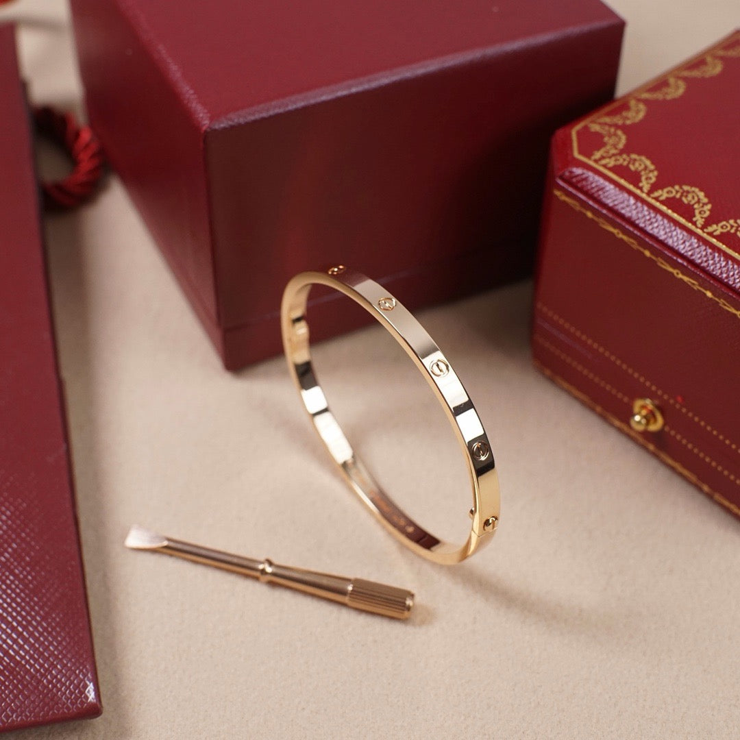 [⭐⭐JeweliWhal]LOVE BRACELET 3.65MM NO DIAMONDS