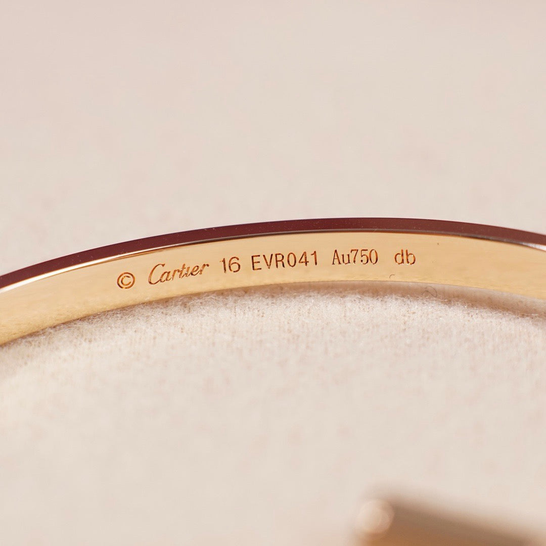 [⭐⭐JeweliWhal]LOVEブレスレット 3.65mm ダイヤモンド6石