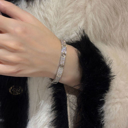 [⭐⭐JeweliWhal]LOVE BRACELET 6.1MM DIAMOND-PAVED