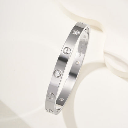 [⭐⭐JeweliWhal]LOVE BRACELET 6.1MM 4 DIAMONDS