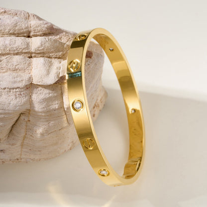 [⭐⭐JeweliWhal]LOVE BRACELET 6.1MM 4 DIAMONDS