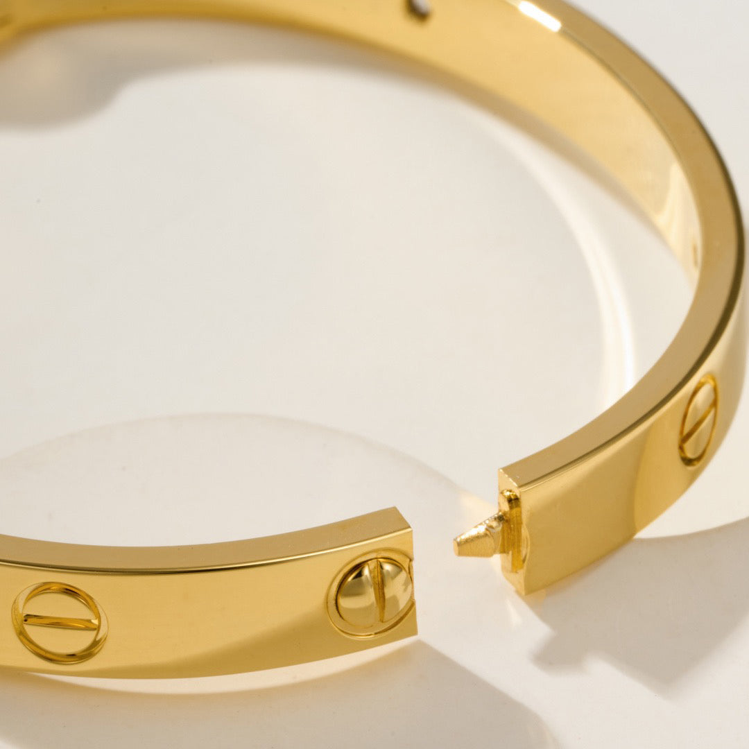 [⭐⭐JeweliWhal]LOVE BRACELET 6.1MM 4 DIAMONDS