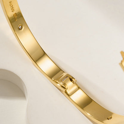 [⭐⭐JeweliWhal]LOVE BRACELET 6.1MM 4 DIAMONDS