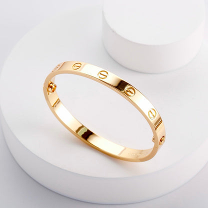 [⭐⭐JeweliWhal]LOVE BRACELET 6.1MM NO DIAMONDS