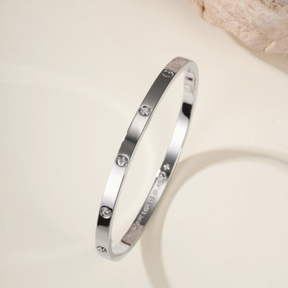 [⭐⭐JeweliWhal]LOVEブレスレット 3.65mm ダイヤモンド6石