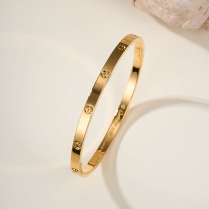 [⭐⭐JeweliWhal]LOVEブレスレット 3.65mm ダイヤモンド6石