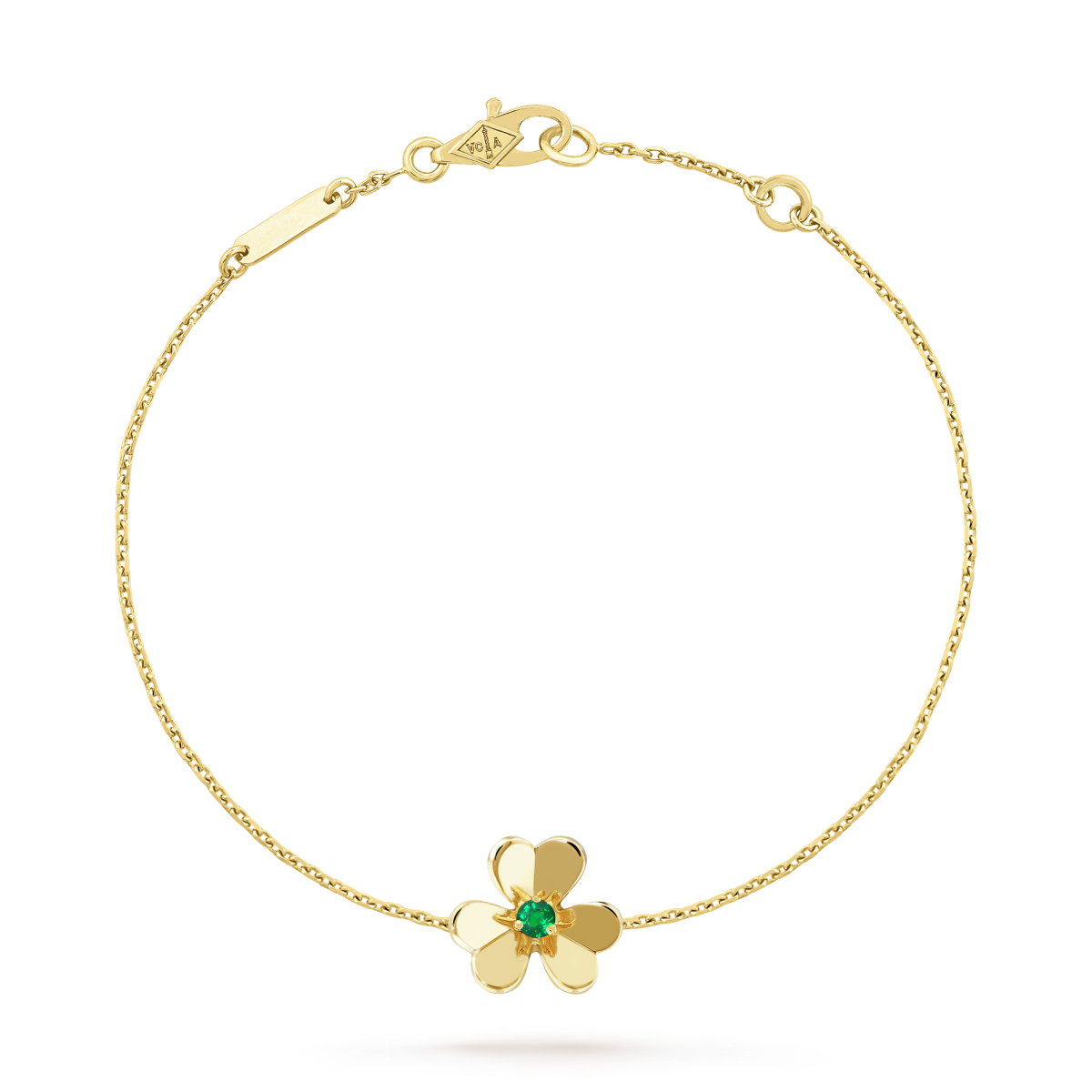 [⭐⭐JeweliWhal]FRIVOLE GOLD FLOWER PINK MALACHITE BRACELET