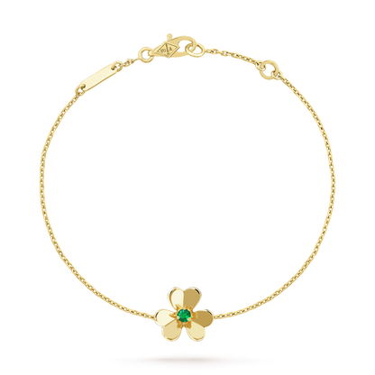 [⭐⭐JeweliWhal]FRIVOLE GOLD FLOWER PINK MALACHITE BRACELET