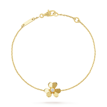 [⭐⭐JeweliWhal]FRIVOLE GOLD FLOWER PINK MALACHITE BRACELET