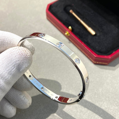 [⭐⭐JeweliWhal]LOVE BRACELET 6.1MM 10 DIAMONDS