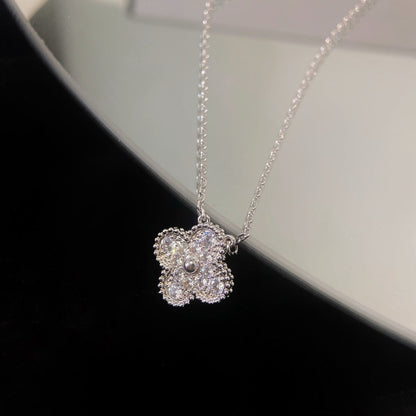[⭐⭐JeweliWhal]CLOVER 15MM ダイヤモンド シングル フラワー ネックレス