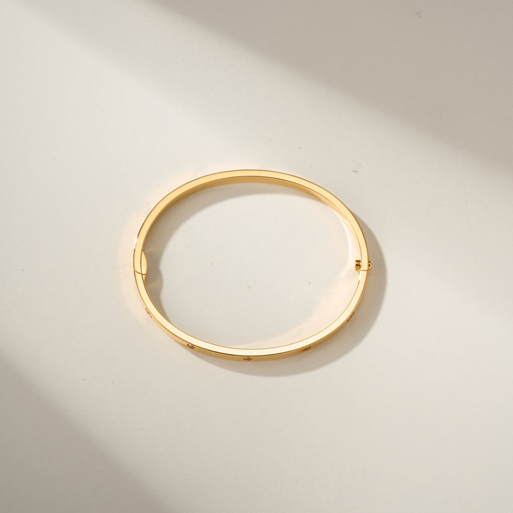 [⭐⭐JeweliWhal]LOVE BRACELET 3.65MM 10 DIAMONDS
